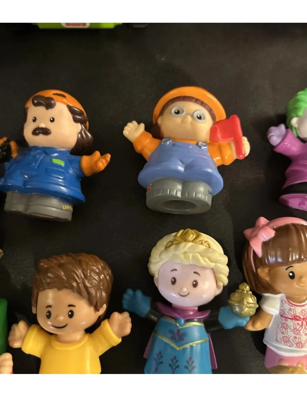 Fisher Price 17 Piece Lot Little People and Vehicles